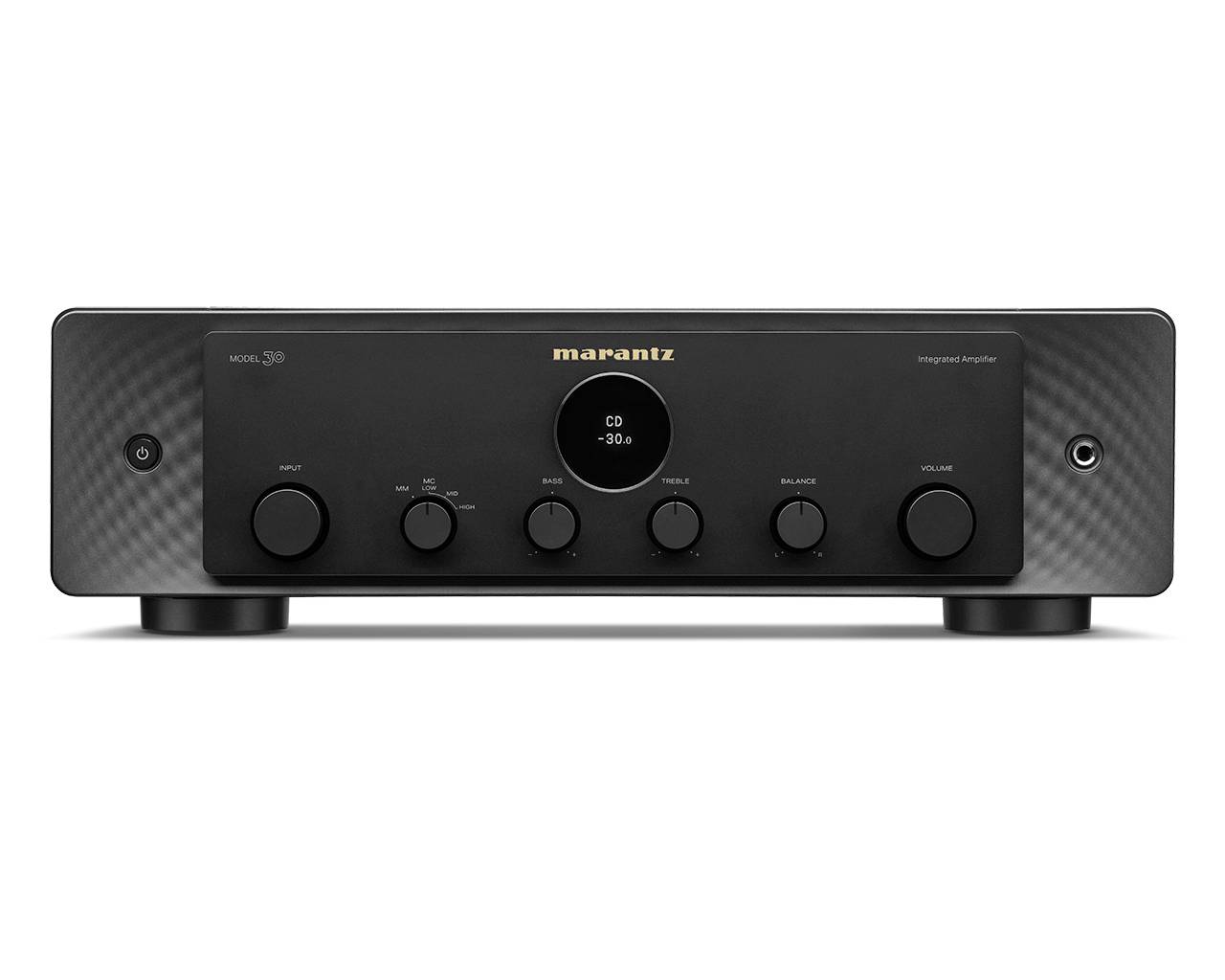 Hero foto integrovaného zesilovače Marantz MODEL 30 v posluchačském pokoji