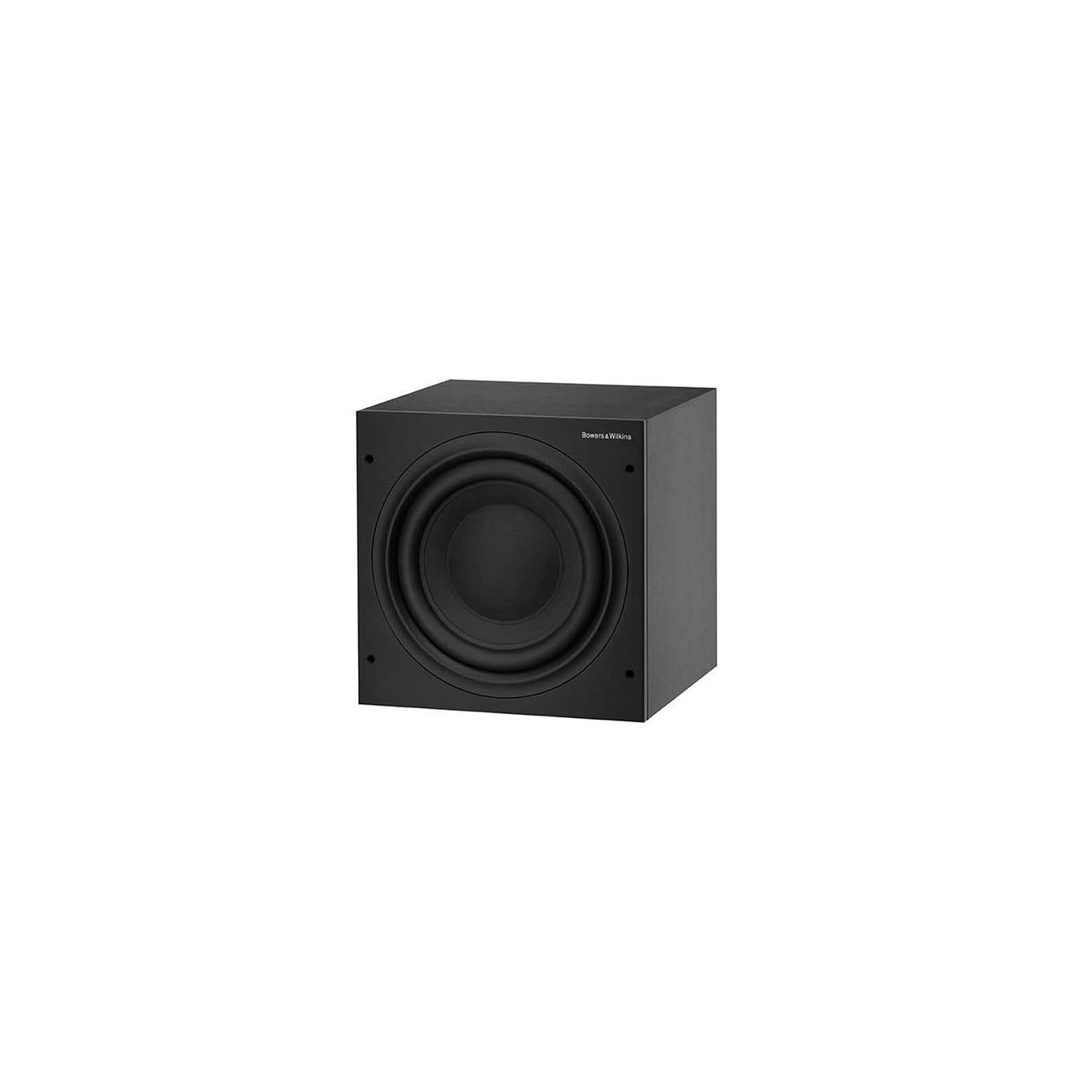Bowers & Wilkins ASW608N v posluchačském pokoji s tlumeným osvětlením
