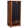 vintage twelve floorstander walnut 3q grille on scaled
