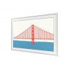 Samsung The Frame – Výměnný rám  - Moderní (Frame Rám Hnědá - Rovný design)