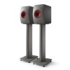 LS50 Wireless II on S2 Floor Stand Titanium Grey Pair Front Spike Disc 1296x.jpg