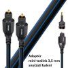 Audioquest Vodka Optilink Toslink + 3,5 mm mini adaptér (Délka 5m)