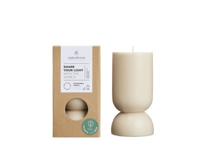 Přírodní svíčka S - Beige (70 hodin)