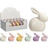 Velikonoční dekorativní porcelánový zajíc 8×3,8×10 cm – mix barev