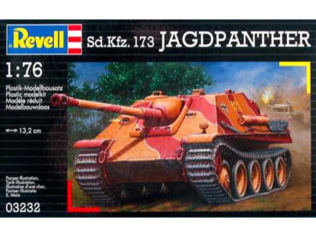 Revell - Sd.Kfz.173 Jagdpanther, ModelKit 03232, 1/76 - Vojenskemodely.cz - Sběratelské modely tanků a letadel