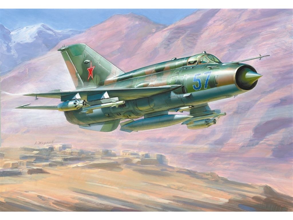 Zvezda - Mikojan-Gurevič MiG-21 bis "Fishbed", Model Kit ...