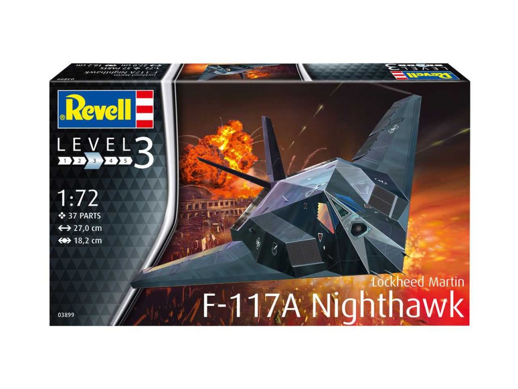 Revell Lockheed F117A Nighthawk, ModelKit 03899, 1/72