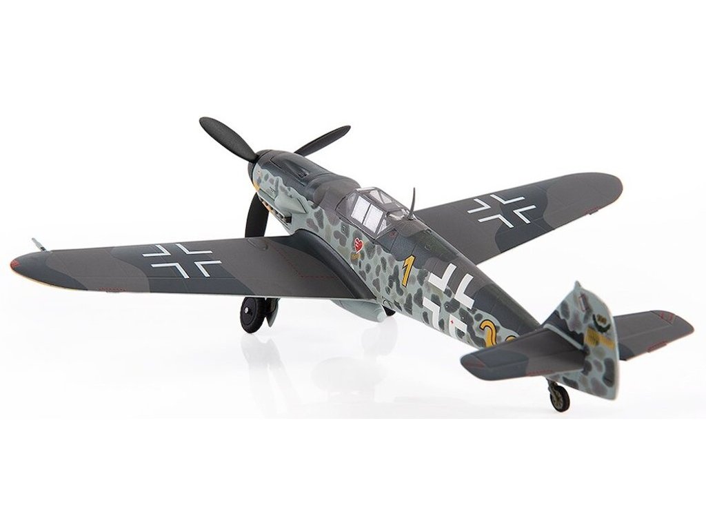 JC Wings Messerschmitt Bf109G-6, Luftwaffe, Erich Hartmann, JG 52, 1943,  1/72 Sběratelské modely tanků a letadel