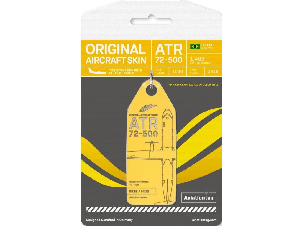42750 avt102 221012 atag passaredo atr72 skd cardboard mock up yellow