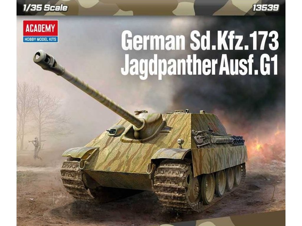 Model Kit tank 13539 - German Sd.kfz.173 Jagdpanther Ausf.G1 (1:35) - Vojenskemodely.cz - Sběratelské modely tanků a letadel
