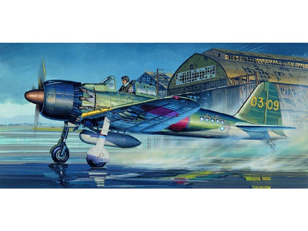 Academy - ZERO FIGHTER TYPE 52C, Model Kit 12493, 1/72