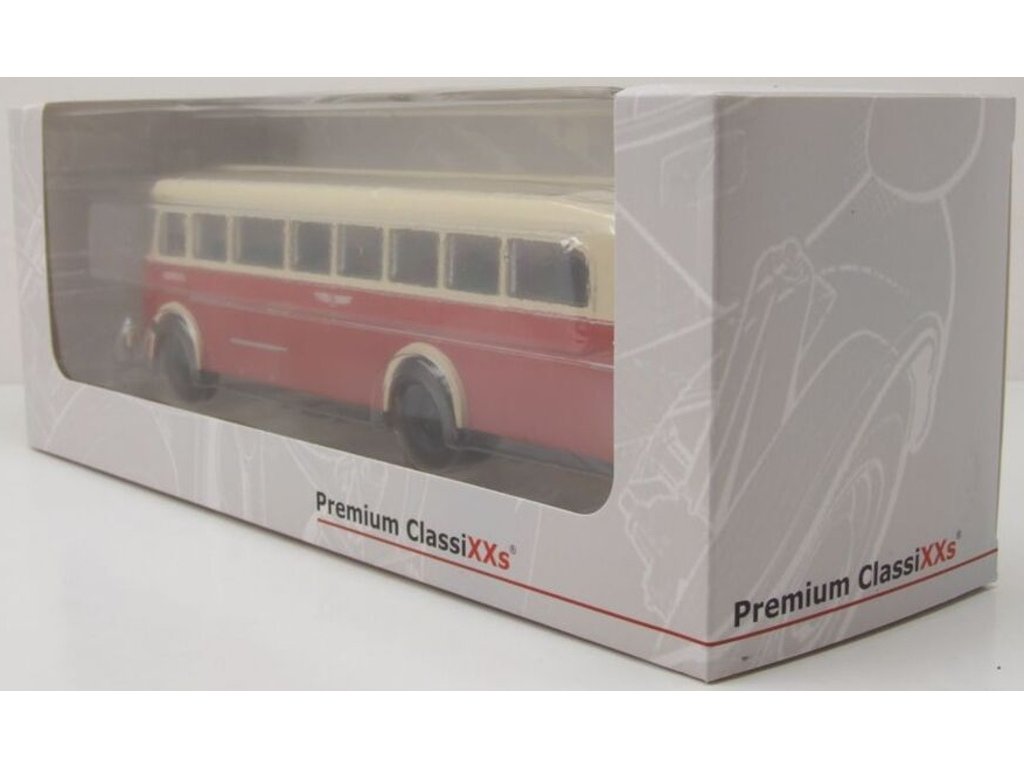 Premium ClassiXXs - Ikarus 60, city bus, Cottbusverkehr, red-beige, 1/43 - Vojenskemodely.cz - Sběratelské modely tanků a letadel Premium ClassiXXs - Ikarus 60, city bus, Cottbusverkehr, red-beige, 1/43 - Vojenskemodely.cz - Sběratelské modely tanků a letadel