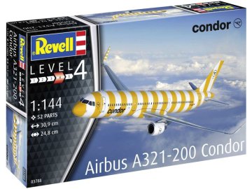 Revell - Airbus A321-200 Condor, Plastic ModelKit letadlo 03788, 1/144