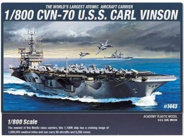 Academy - USS Carl Vinson, Model Kit loď 14209, 1/800