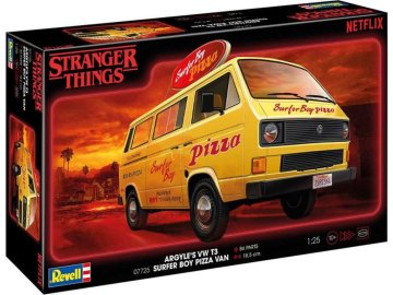 Revell - VW T3 Bus "Surfer Boy" , Plastic ModelKit STRANGER THINGS auto 07725, 1/25