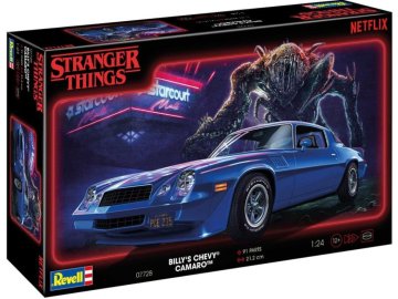 Revell - Chevy Camaro Z/28, Plastic ModelKit STRANGER THINGS auto 07728, 1/25