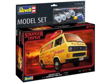Revell - VW T3 Bus "Surfer Boy", ModelSet STRANGER THINGS auto 6772, 1/25