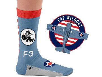 heel tread sock f3 pair of fighter jets socks iconic squadrons f4f wildcat butch ohare f 3 felix tomcatters xda 210078 0