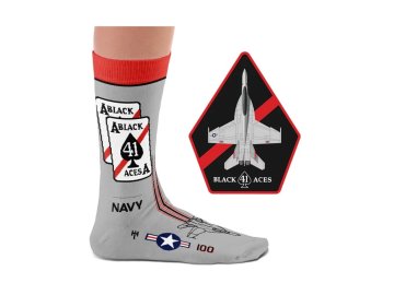 heel tread sock f18e ba pair of fighter jets socks iconic squadrons f18e black aces x33 210076 0