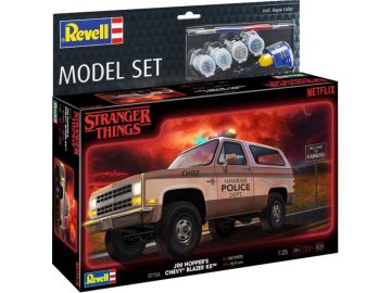 Revell - 1985 Chevrolet K5 Blazer, ModelSet STRANGER THINGS auto 67724, 1/25