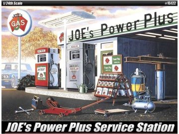 Academy - Joe's Power Plus Gas Service Station LE, Model Kit budova 15122, 1/24
