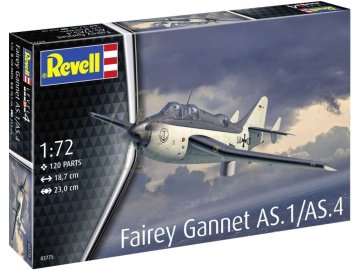 Revell - Fairey Gannet AS.1/AS.4, Plastic ModelKit letadlo 03775, 1/72