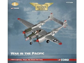 Corgi - Lockheed P-38J Lightning, USAAF, 49th FG, 9th FS, Marge, Richard Bong,  Nová Guinea, 1942, 1/72