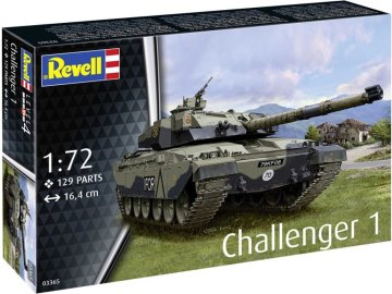 Revell - Challenger 1, Plastic ModelKit tank 03365, 1/72