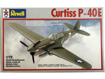 Revell - Curtiss P-40E Warhawk, Model Kit 4159, 1/72