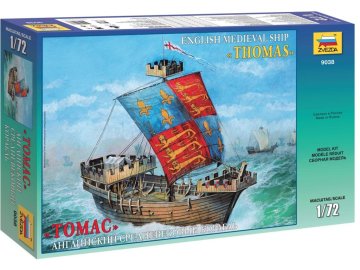 Zvezda - English Medieval Ship Thomas, Model Kit loď 9038, 1/72