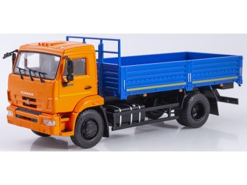 AIST - KAMAZ-43253, valník, oranžovo-modré, 1/43
