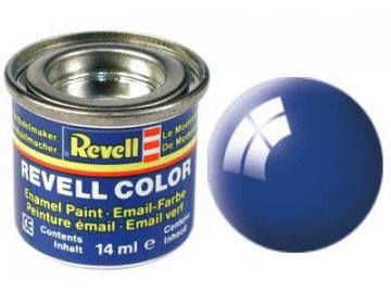 Revell - Barva emailová 14ml - č. 52 lesklá modrá (blue gloss), 32152