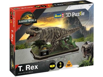 Revell - Jurský svět (Jurassic World) - T-Rex, 3D Puzzle REVELL 00246