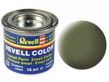 Revell - Barva emailová 14ml - č. 68 matná tmavě zelená (dark green mat RAF), 32168