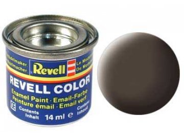 Revell - Barva emailová 14ml - č. 84  matná koženě hnědá (leather brown mat), 32184