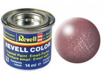Revell - Barva emailová 14ml - č. 93 metalická měděná (copper metallic), 32193