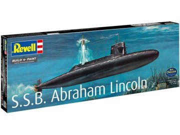 Revell - S.S.B. Abraham Lincoln with Interior, Plastic ModelKit ponorka 05185, 1/253