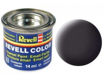 Revell - Barva emailová 14ml - č. 6 matná dehtově černá (tar mat), 32106