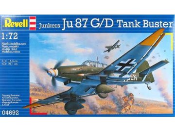 Revell - Junkers Ju-87 G/D Stuka, Tank Buster, ModelKit 04692, 1/72