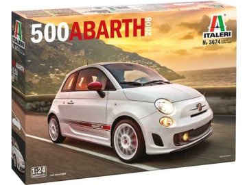 Model Kit auto 3674 - 500 Abarth (2008) (1:24)