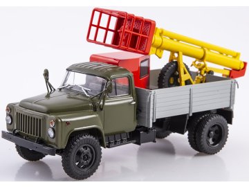 AIST - GAZ-52, Teleskop-Hebebühne für LKW TVG-15(52), khaki-grau, 1/43