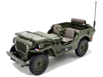 Cararama - Jeep Willys, nizozemská armáda, 1955, 1/43