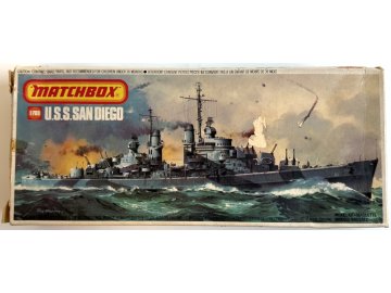 Matchbox - USS San Diego (CL-53), Model Kit PK-163, 1/700