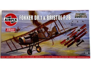 Airfix - Fokker Dr.I + Bristol F2B, Model Kit A02141V, 1/72