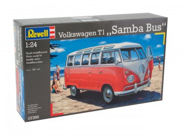 Revell - Volkswagen T1 SAMBA BUS, ModelKit 07399, 1/24