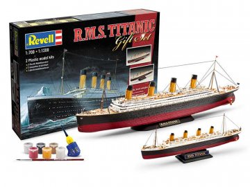 Revell - R.M.S.Titanic, Gift-Set 05727, 1/700 + 1/1200