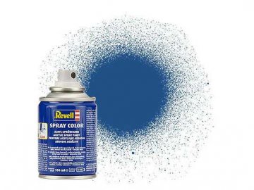 Revell - Spray paint 100 ml - matt blue (blue mat), 34156
