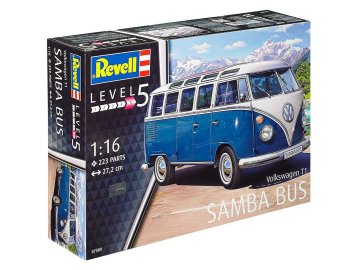Revell - Volkswagen T1 Samba Bus, ModelKit 07009, 1/16