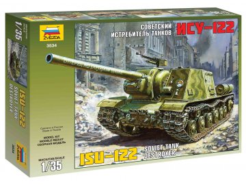 Zvezda - ISU-122 Selbstfahrlafette, Sowjetarmee, Modellbausatz 3534, 1/35