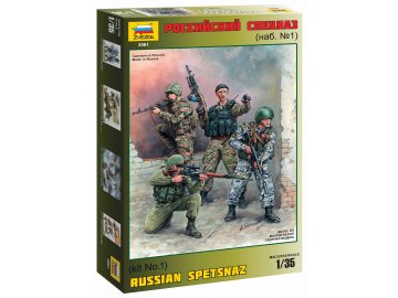 Zvezda - figurky ruské speciální síly, Model Kit 3561, 1/35